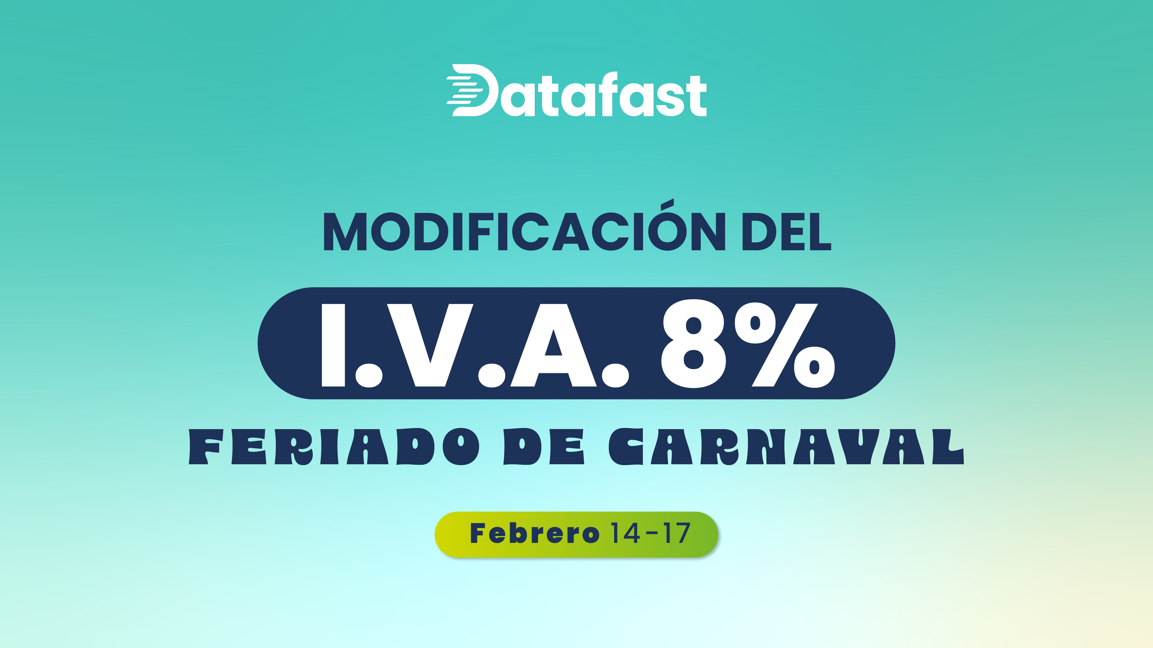 Operaciones a realizar en tus productos Datafast de acuerdo al decreto N° 304 - Datafast